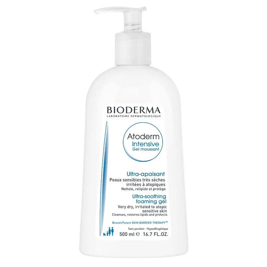 Bioderma Atoderm Intensive Gel Moussant for Gentle Cleansing, 500ml