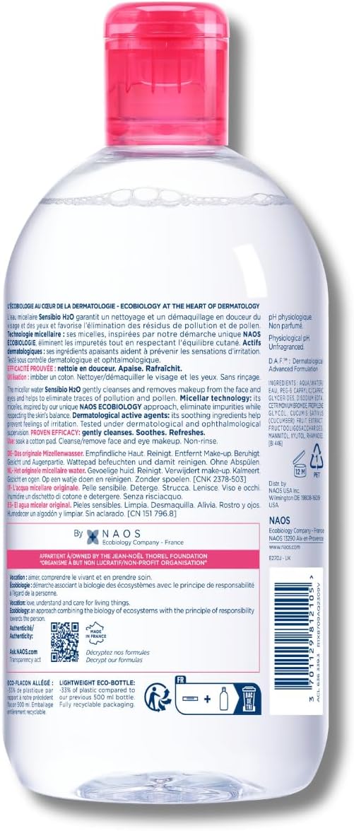 Bioderma Sensibio H2O Micellar Water Makeup Remover