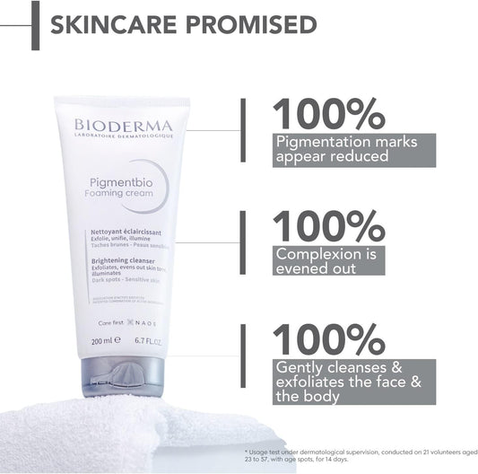 Bioderma Pigmentbio Face & Body Foaming Cream Cleanser (200ml)
