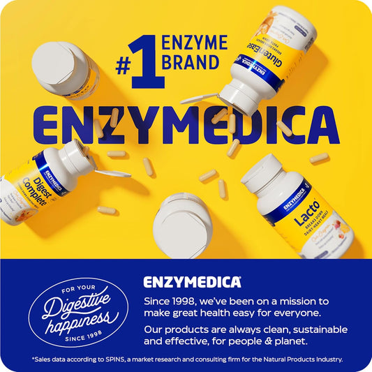 Enzymedica GlutenEase 60 Caps | Gluten & Casein Digestive Enzyme