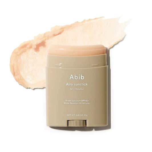 Abib Airy Sunstick Smoothing Bar Broad Spectrum SPF50+, for all skin type, including sensitive skin, 23 g